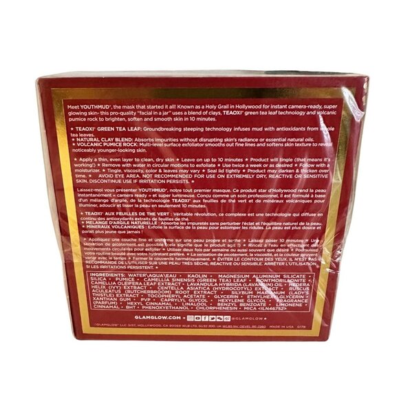 GlamGlow YOUTHMUD Glow Stimulating‎ Treatment Mask Lunar New Year 2021 - Sealed - Picture 3 of 3